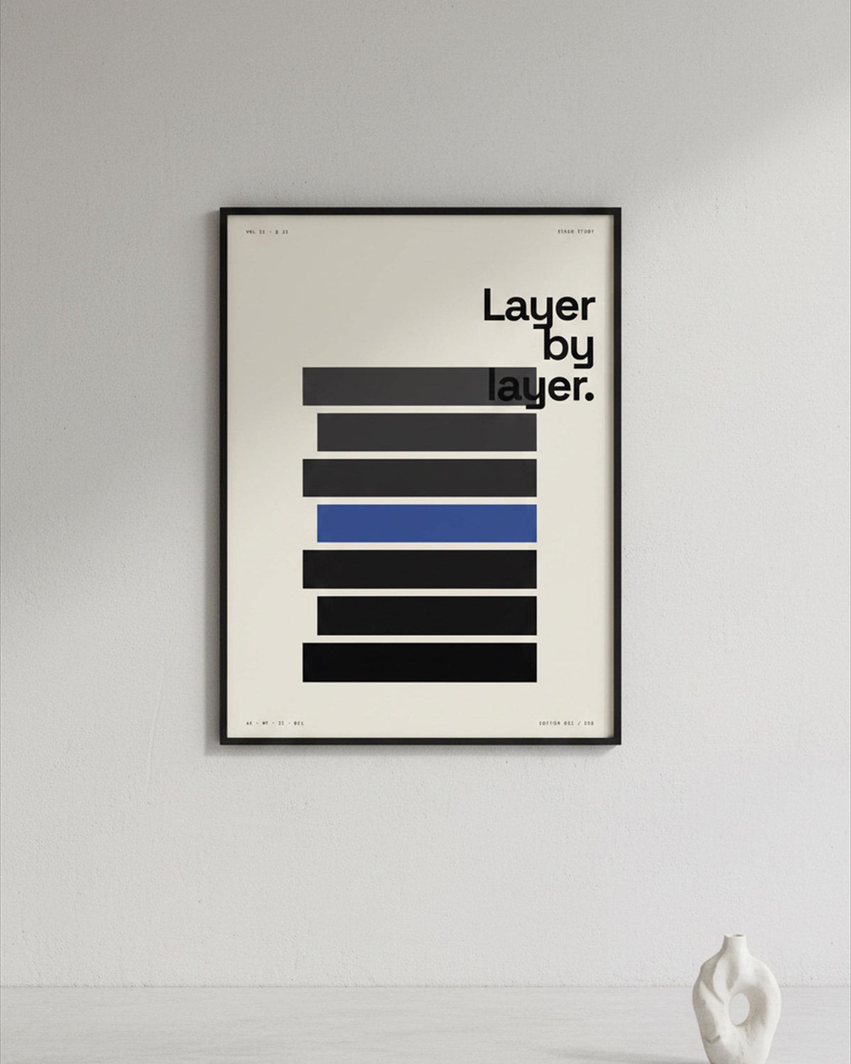 Brutalist Stack Architecture Print