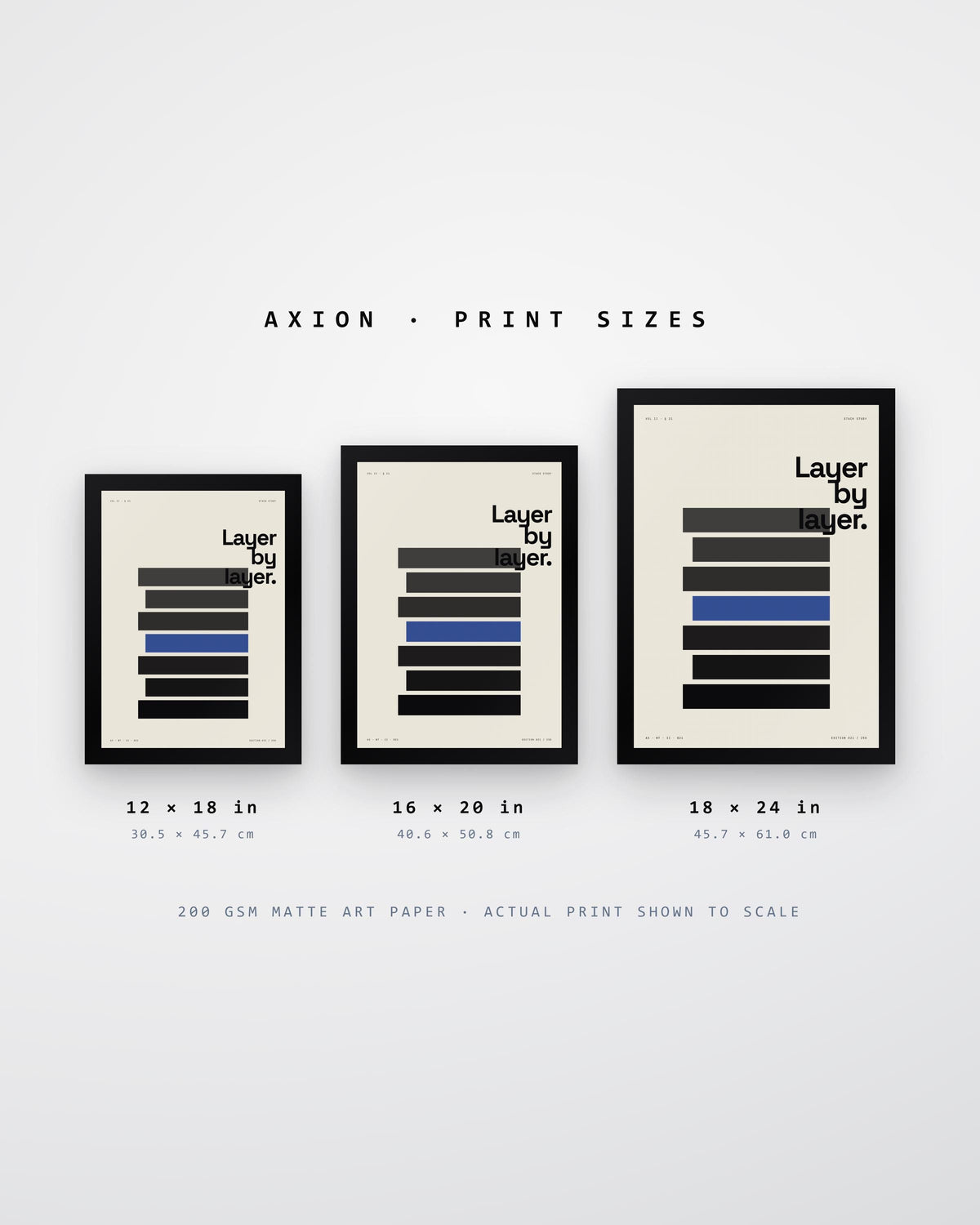 Brutalist Stack Architecture Print