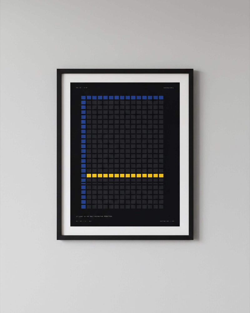 Brutalist Window Grid Wall Art