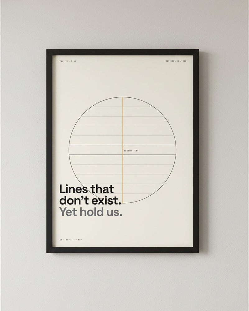 Latitude Lines Art Print