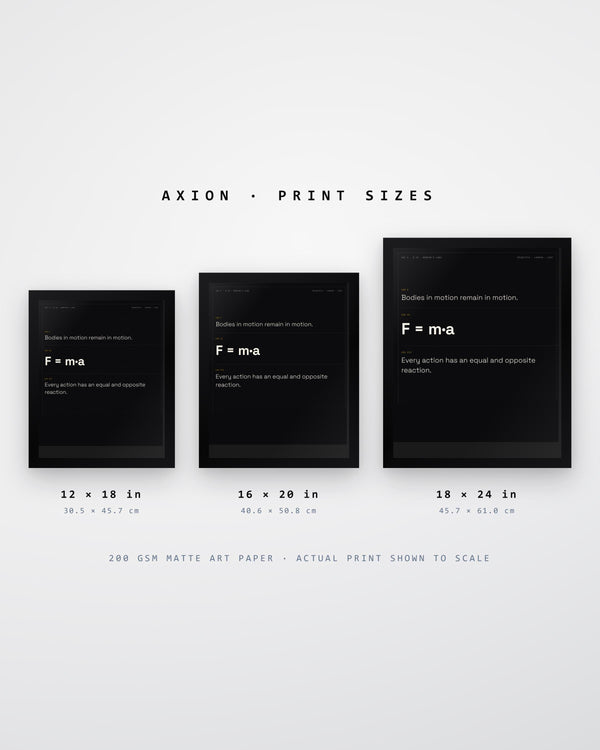 Newton's Laws Physics Print