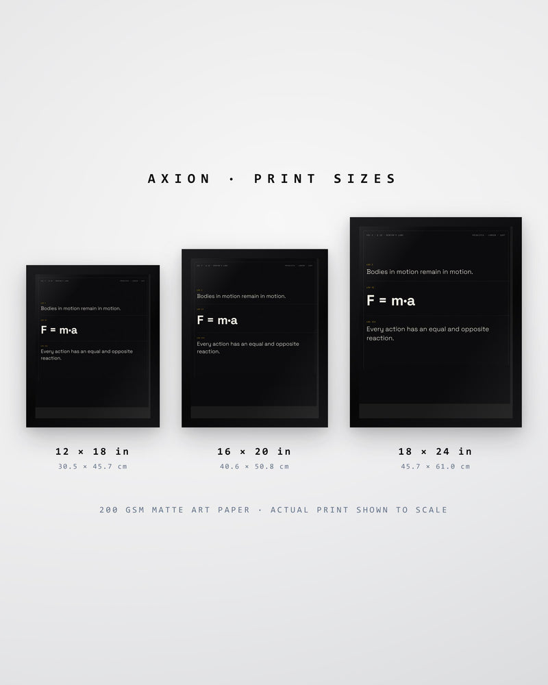 Newton's Laws Physics Print
