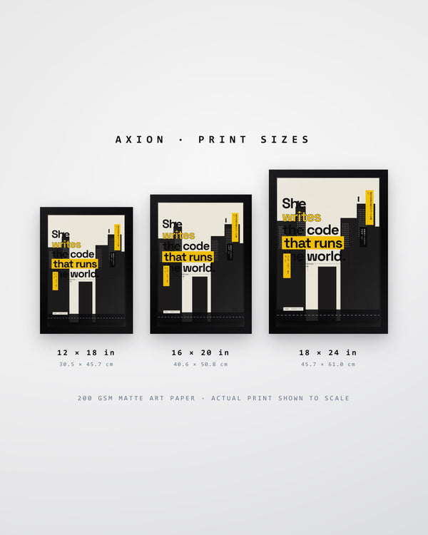 Code World Minimalist Poster