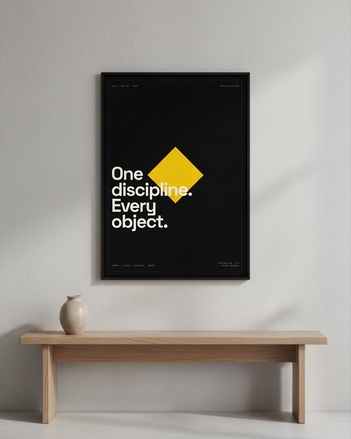 Discipline Minimalist Art Print