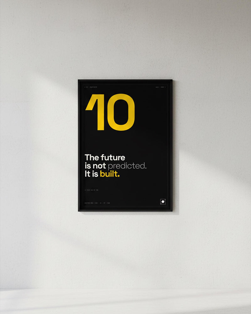 Future Built Typographic Poster