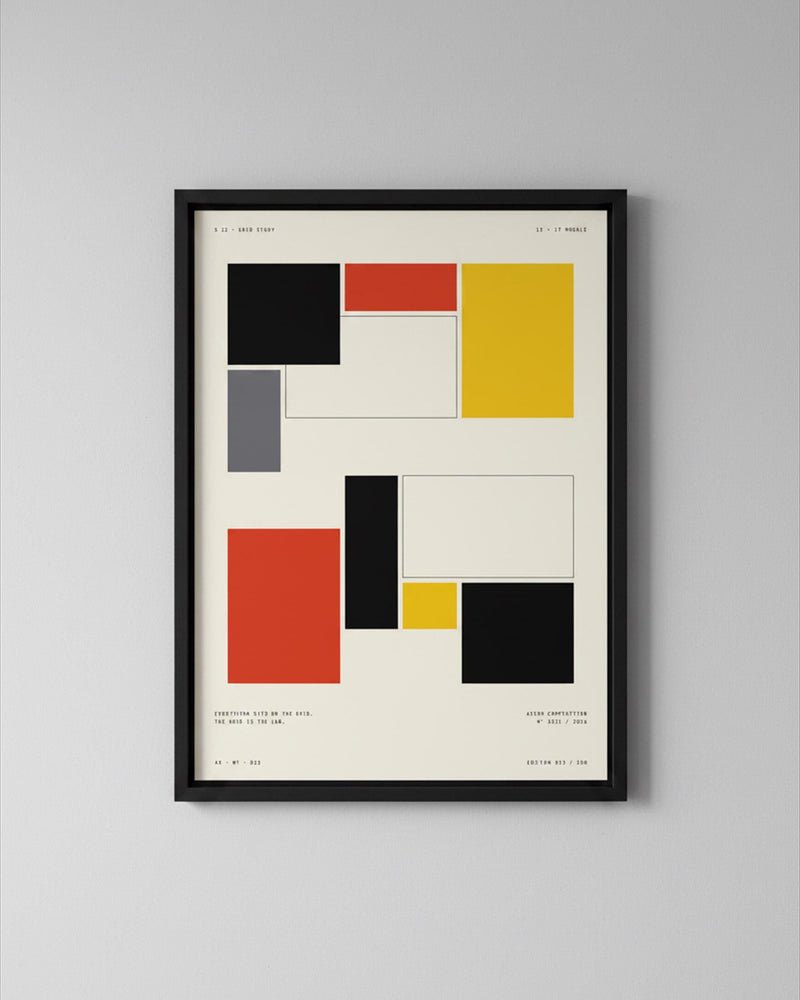Grid Study Minimalist Poster