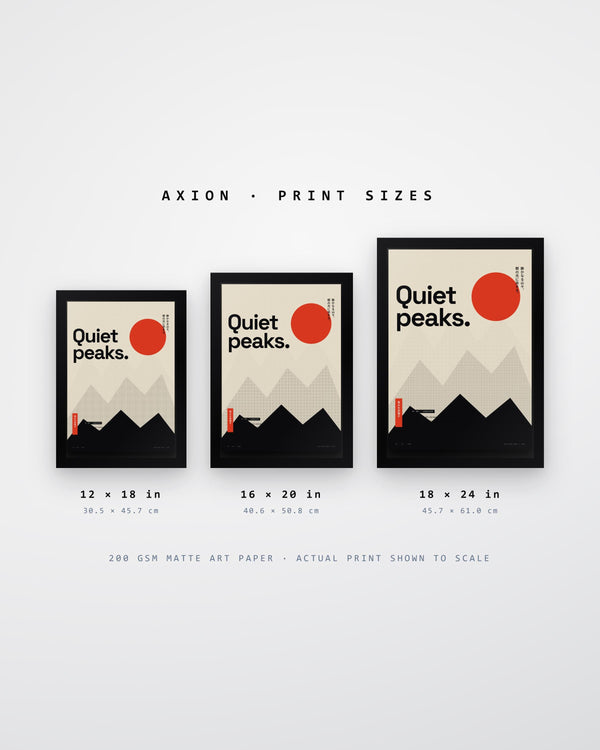 Minimalist Mountain Poster