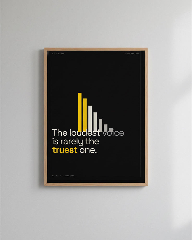 Quiet Power Minimalist Typographic Poster