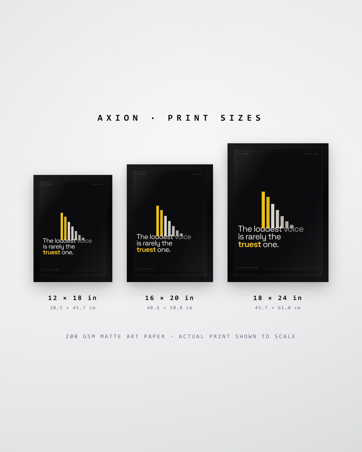 Quiet Power Minimalist Typographic Poster