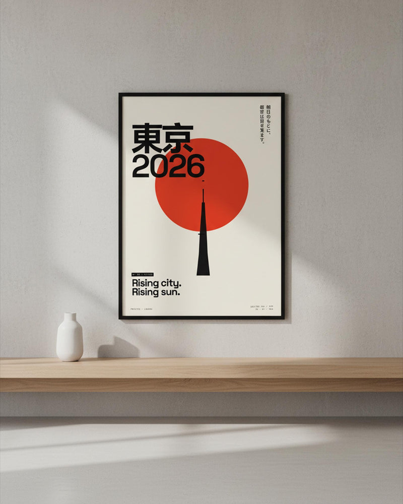 Tokyo Rising Sun Minimalist Poster