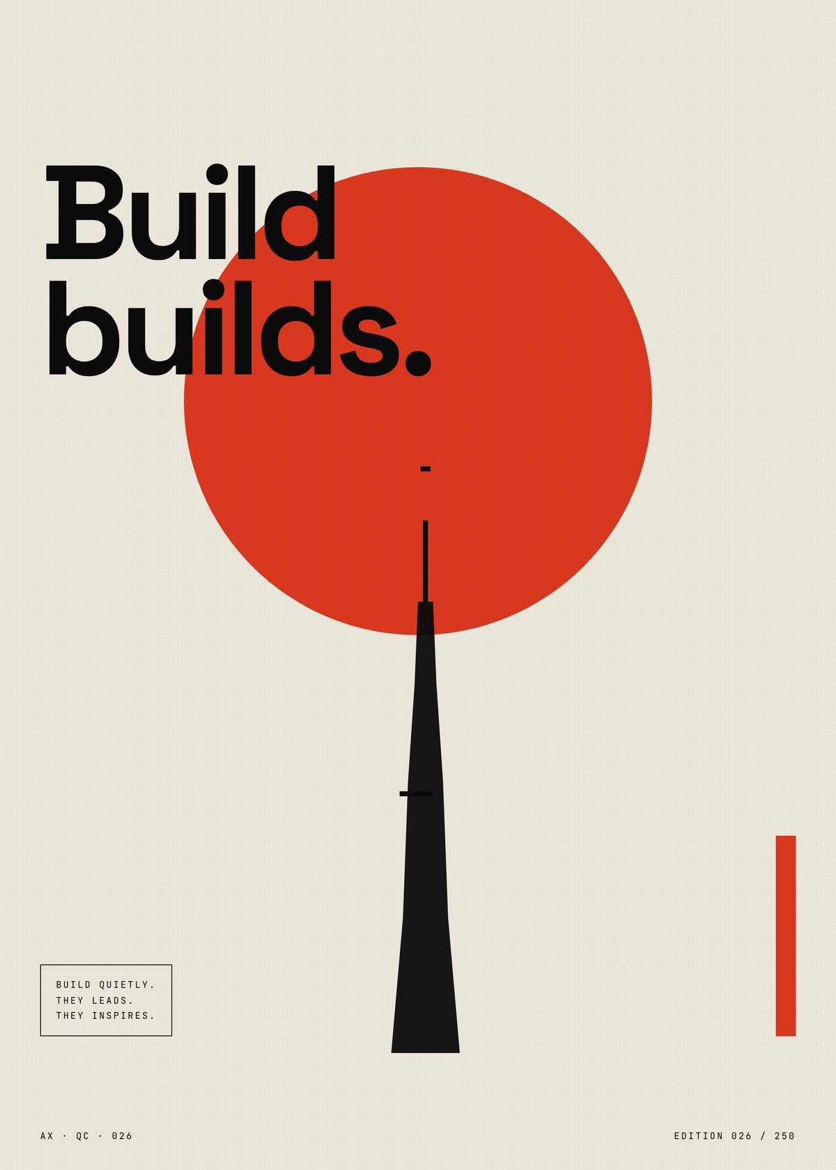 Tokyo Tower Minimalist Poster — Japanese Landmark Line Art Print, Japandi Monochrome Wall Art, Home Decor — construction blueprint